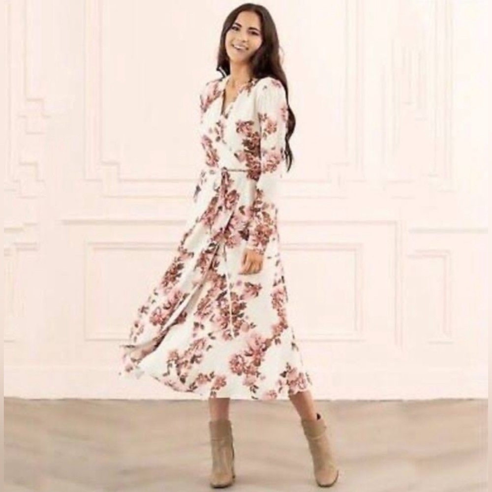 xxs Floral Rachel parcel wrap dress